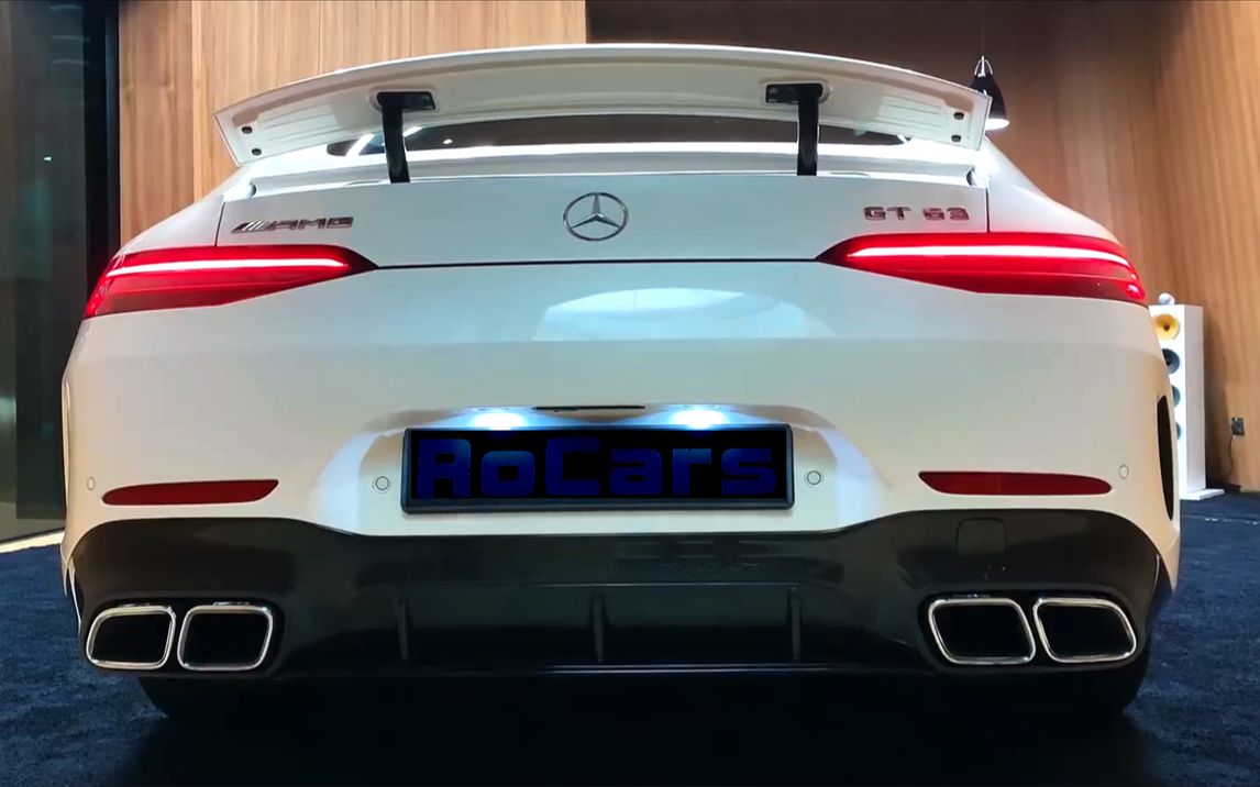 自动自动折叠尾翼, 双涡轮四驱, 2019奔驰AMG GT63赏析!